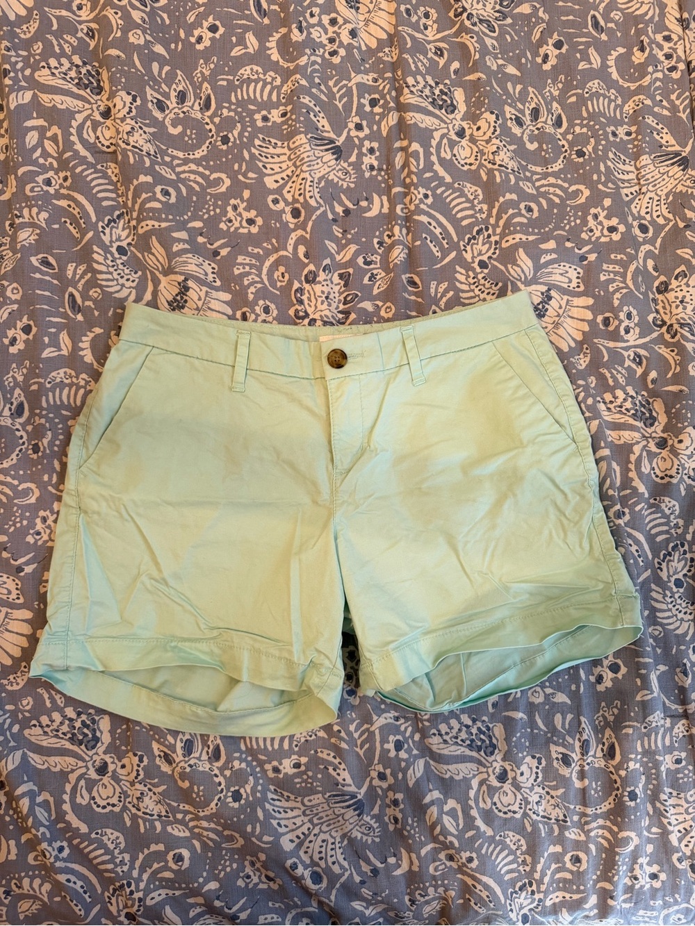 Old Navy Light Mint Green Casual Bermuda Shorts